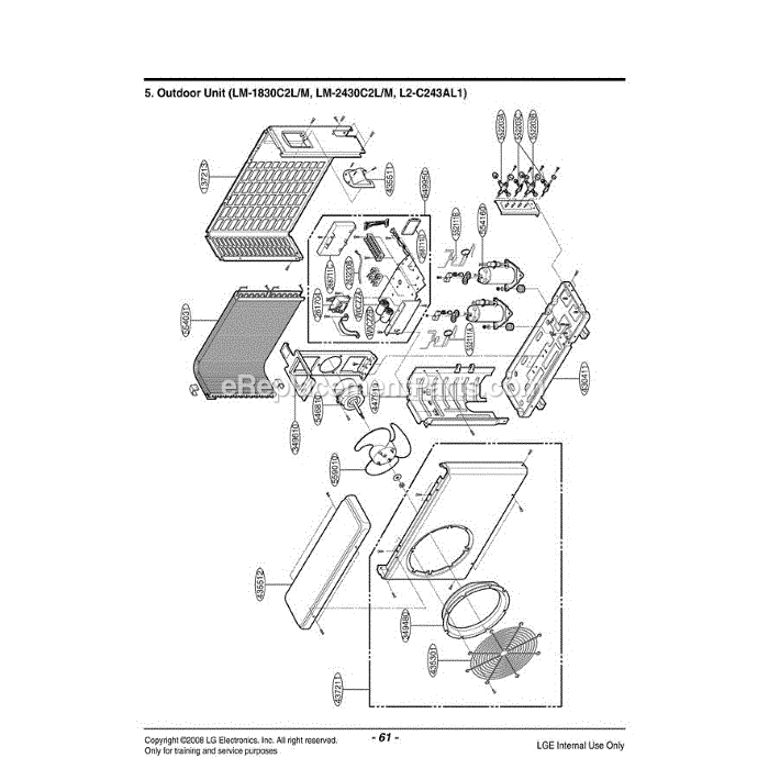 LG LMU1830C2L (AMB6EUS) Air Conditioner Section Diagram