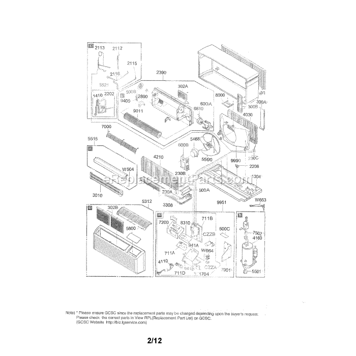 LG LP090HSD-Y8 Package Unit Exploded View Diagram