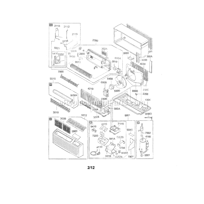 LG LP091HEM-Y8 Package Unit Exploded View Diagram
