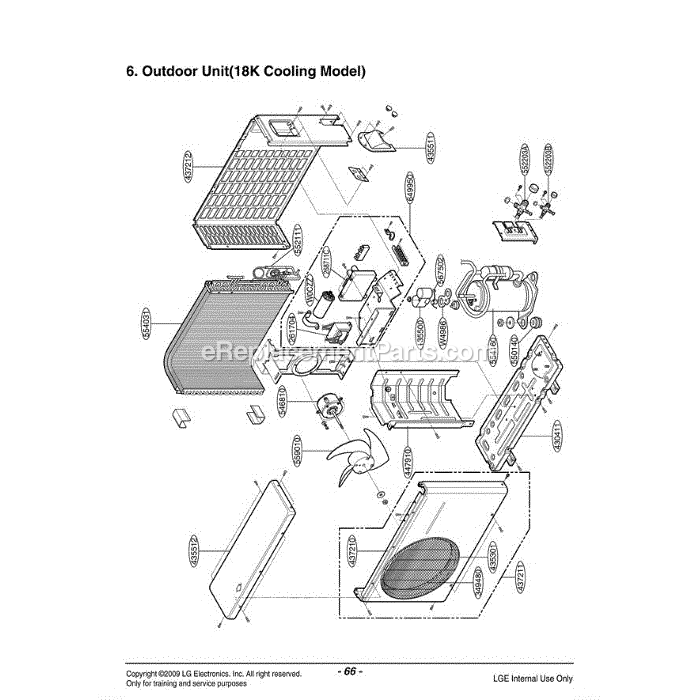 LG LSUK1830CL (AMB6EUS) Air Conditioner Section Diagram