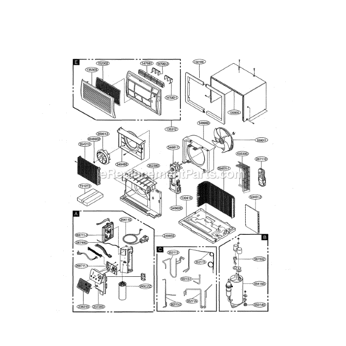 LG LT1016CER (00) Room Air Conditioner Air Conditioner Diagram