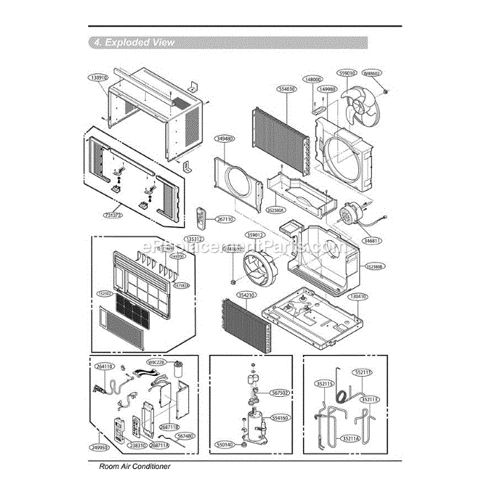 LG LWHD6500SR (AWYAUSH) Air Conditioner Section Diagram