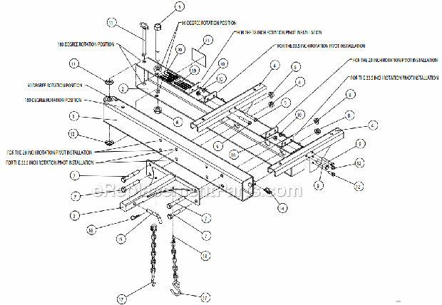 Little Wonder 8010-00-01 Hitch Mounted Swing-Away for Truckloader Page A Diagram