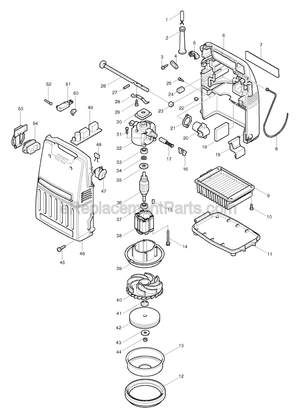 Makita 420S Dust Collector Page A Diagram