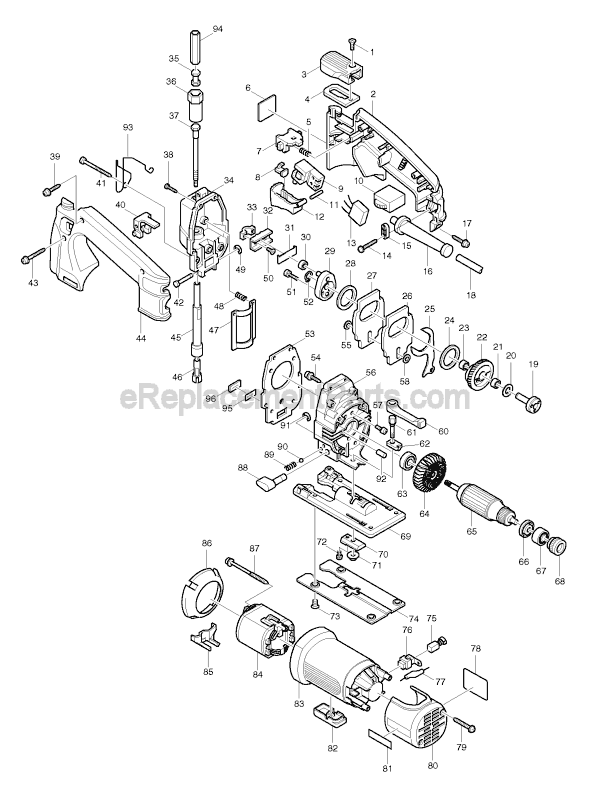 Makita 4304T Jig Saw Page A Diagram