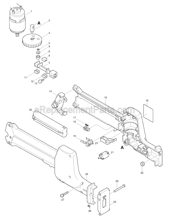 Makita 4390D Reciprocating Saw Page A Diagram