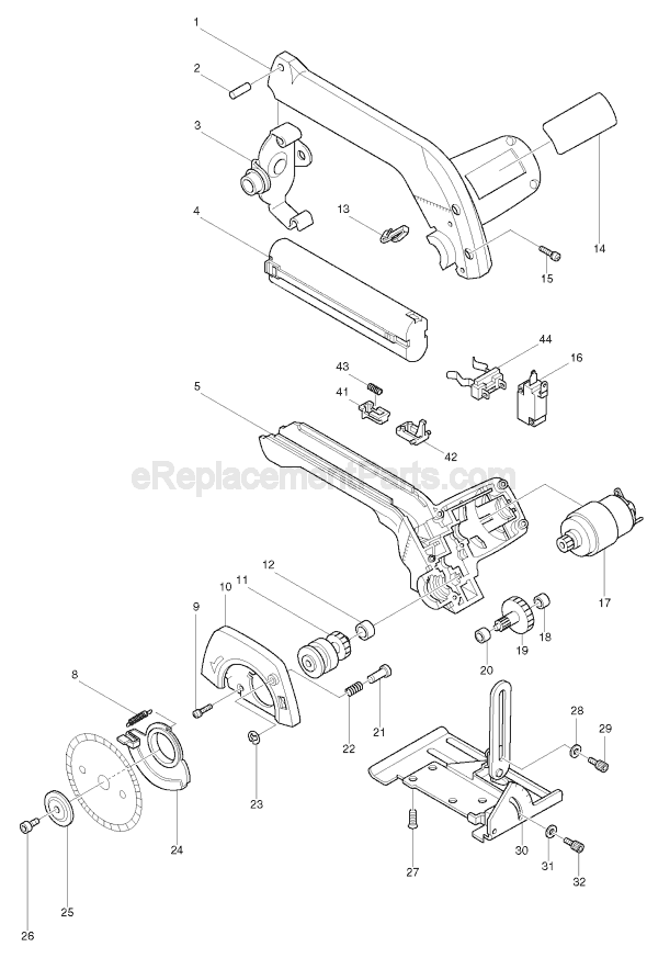 Makita 5090D Circular Saw Page A Diagram