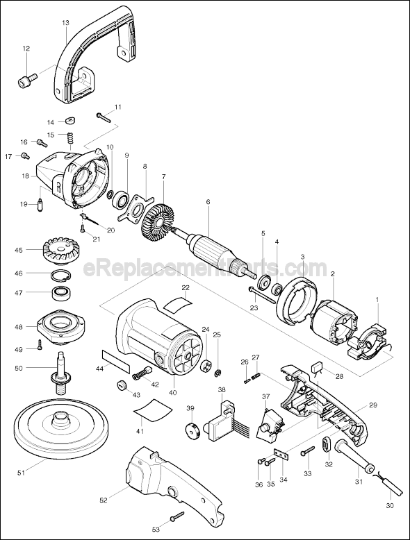 Makita 9227C Sander Page A Diagram