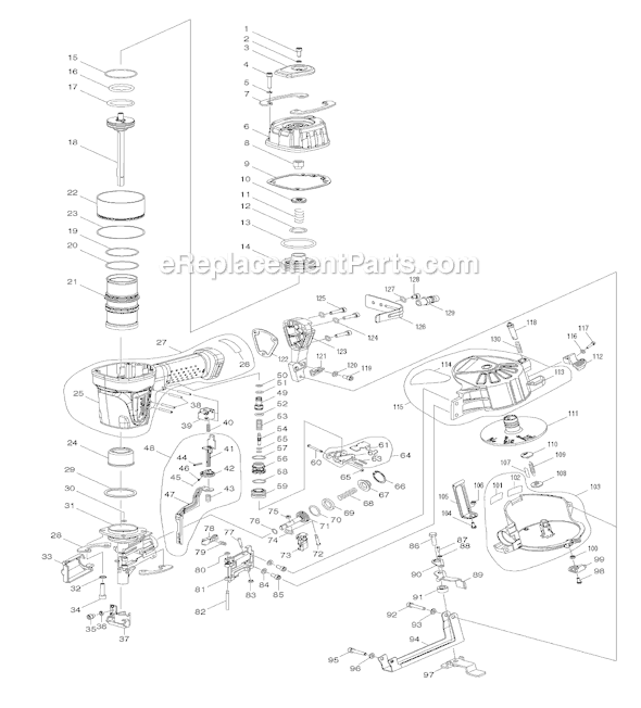 Makita AN453 Coil Roofing Nailer Page A Diagram