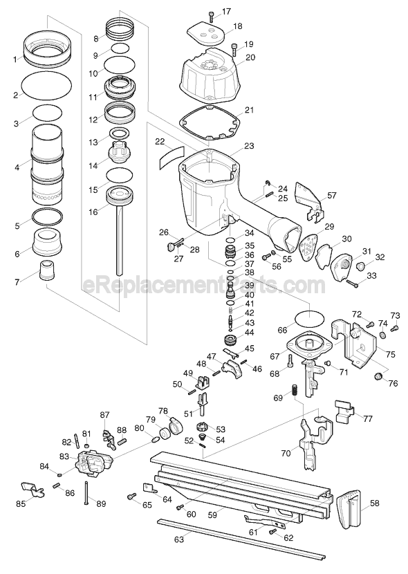 Makita AN922 Framing Nailer Page A Diagram