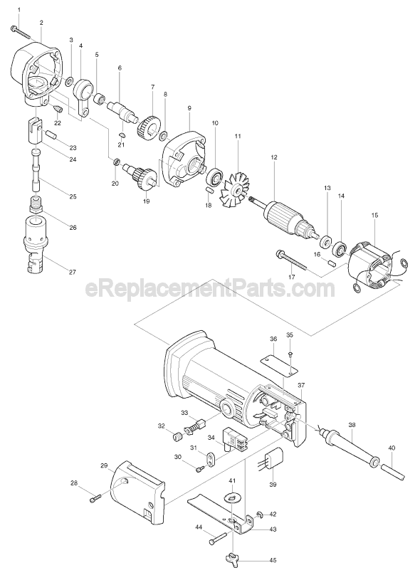 Makita JN1600 Nibbler Page A Diagram