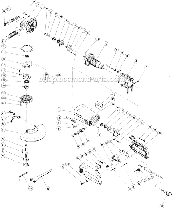 Metabo HPT (Hitachi) PDU-230L Grinder Page A Diagram