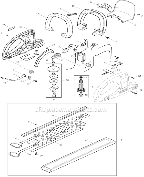 Makita UH5530 17-3/4" Hedge Trimmer Page A Diagram