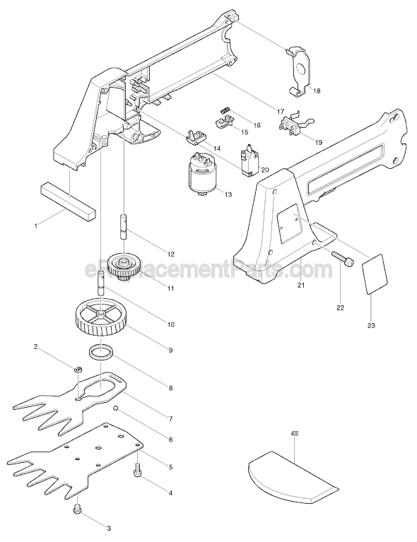 Makita UM1000D Grass Shear Page A Diagram