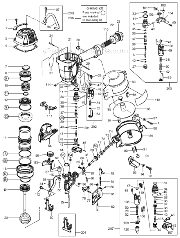 Max CN445R2 Roofing Coil Nailer Page A Diagram