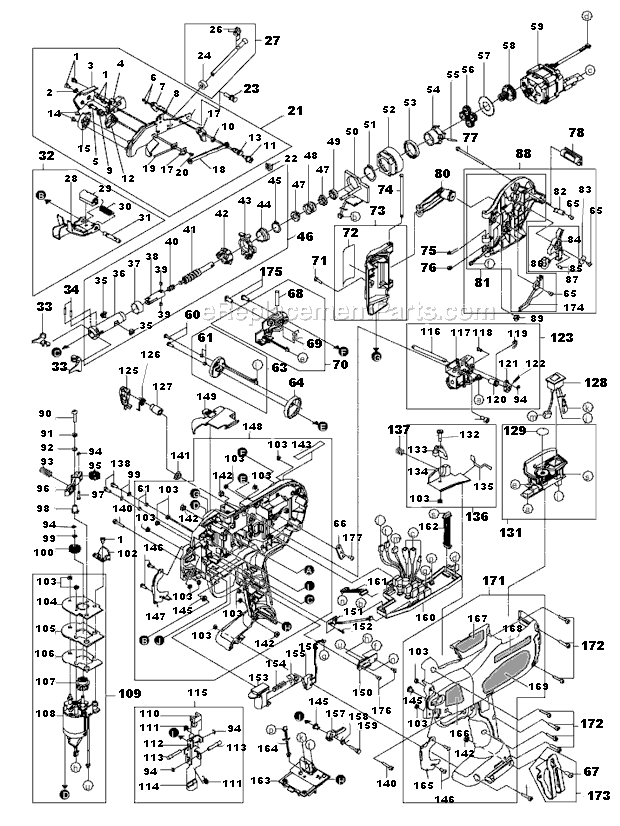Max RB217 Re-Bar Tying Tool Page A Diagram