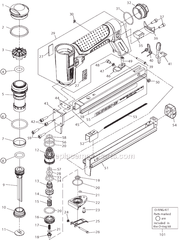Max TA116/21-13 Fine Wire Stapler Page A Diagram