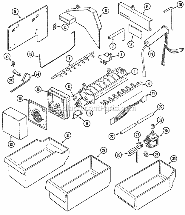 Maytag 12001302 Misc / Accessory Ice Maker Kit (Top Mount) Diagram