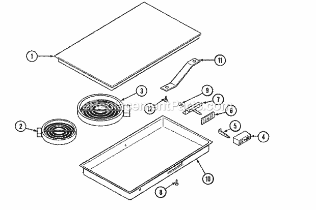 Maytag CAE1700BCE Misc / Accessory Glass Cartridge Diagram