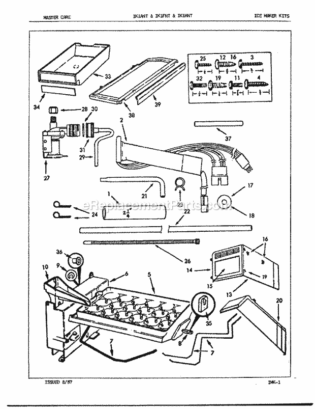 Maytag IK1ANT (5X42A) Misc / Accessory Ice Maker Kit Diagram