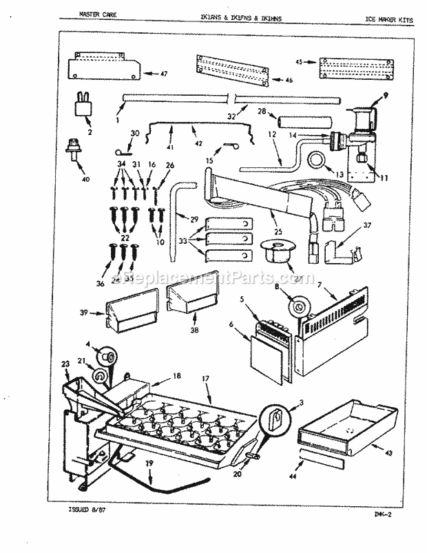 Maytag IK1HNS (7X29A) Misc / Accessory Ice Maker Kit Diagram