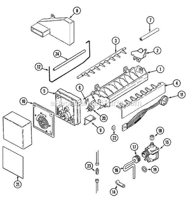 Maytag RAE10 Misc / Accessory Ice Maker Kit Diagram