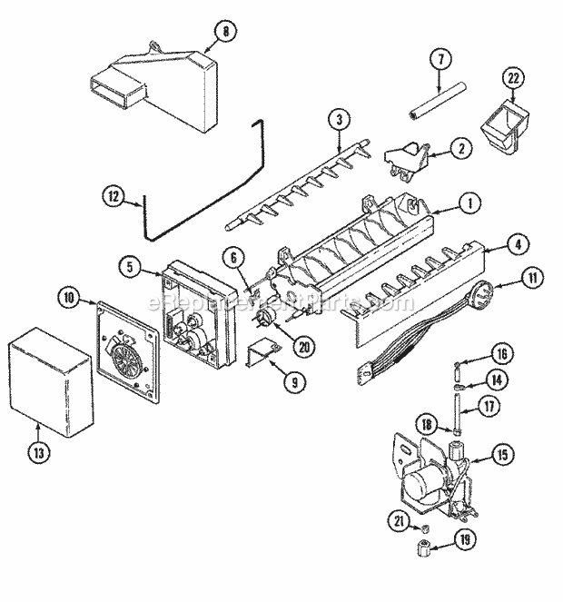 Maytag RAE3100AAX Misc / Accessory Ice Maker Kit Diagram