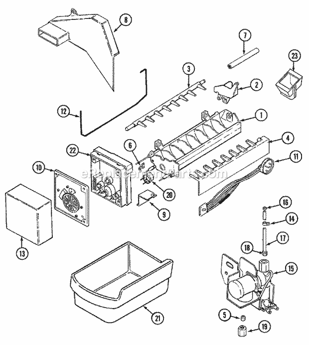 Maytag RAEA300AAX Misc / Accessory Ice Maker Kit Diagram