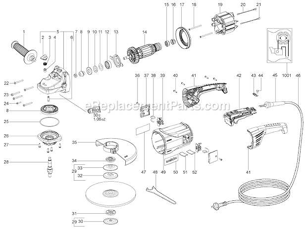 Metabo W20230 (18112310) Angle Grinder Page A Diagram