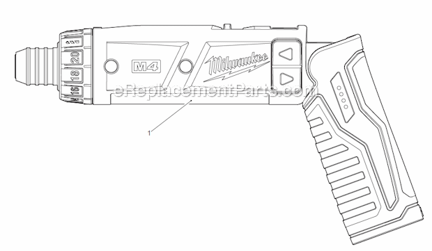 Milwaukee 2101-22 Cordless Screw Driver Page A Diagram