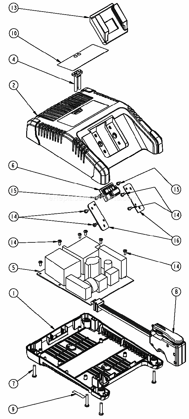 Milwaukee 2710-20 (C03A) Ac/Dc Wall & Vehicle Charger Page A Diagram
