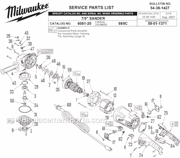 Milwaukee 6081-20 (SER 989C) 7