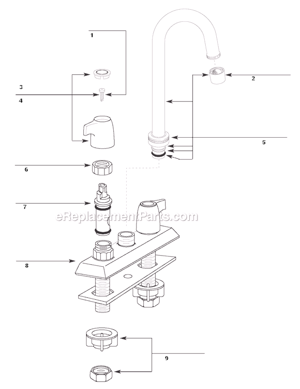 Moen 4903 (6-03 to 1-07) Bar Faucet Page A Diagram