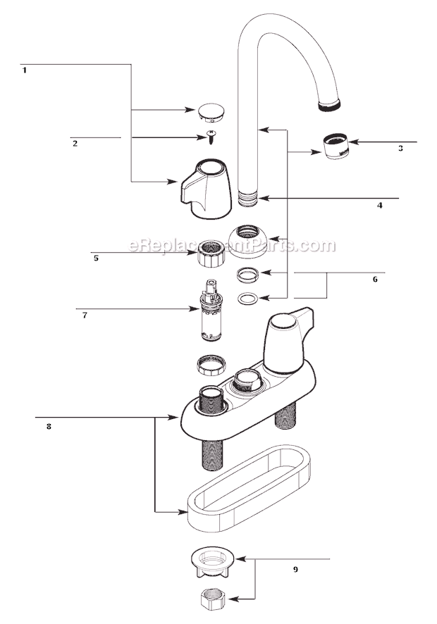 Moen 4903 (After 1-07) Bar Faucet Page A Diagram
