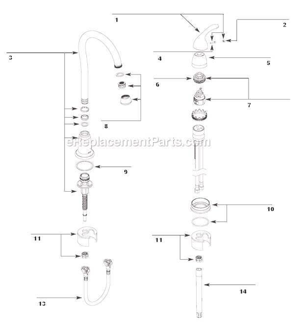 Moen 4905CSL (After 9-10) Bar Faucet Page A Diagram