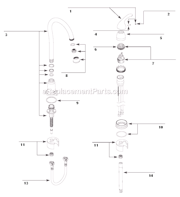 Moen 4905 (After 9-10) Bar Faucet Page A Diagram