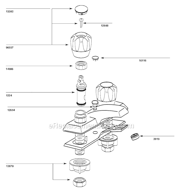 Moen 4935 (Before 1-04) Bathroom Faucet Page A Diagram