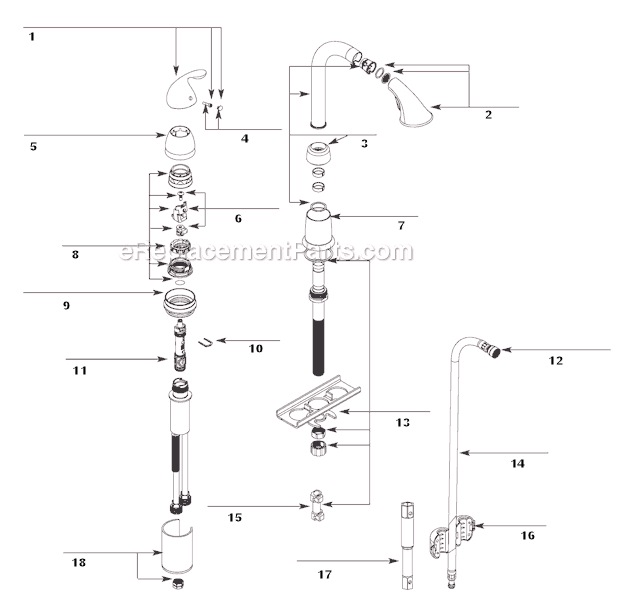 Moen 5955CSL (Before 9-10) Bar Faucet Page A Diagram