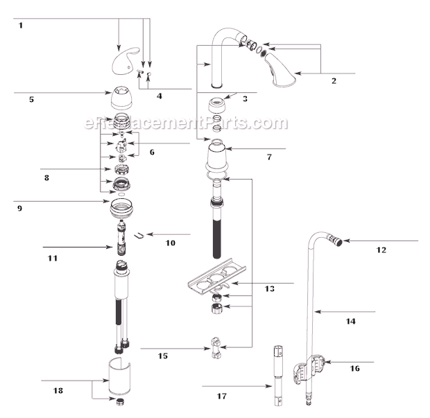 Moen 5955ORB (Before 9-10) Bar Faucet Page A Diagram