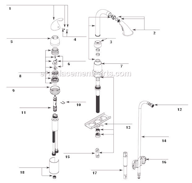 Moen 5955 (Before 9-10) Bar Faucet Page A Diagram