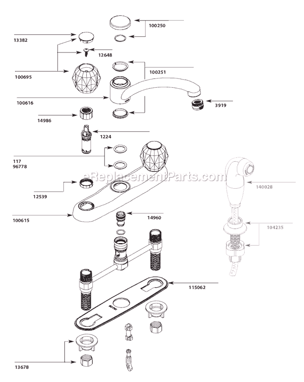 Moen 7900 (After 5-11) Kitchen Sink Faucet Page A Diagram