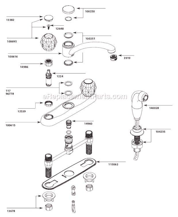 Moen 7910 (After 5-11) Kitchen Sink Faucet Page A Diagram