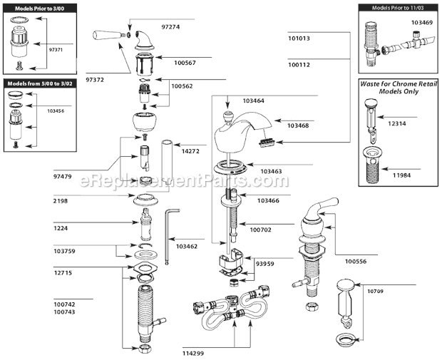 Moen 84240 Bathroom Faucet Page A Diagram