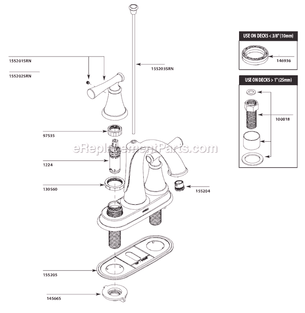 Moen 84988SRN Bathroom Faucet Page A Diagram
