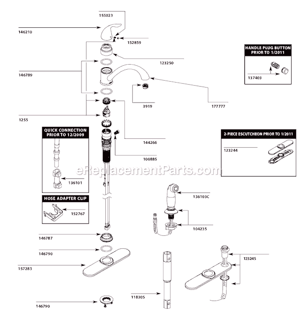 Moen Ca87480 Kitchen Sink Faucet