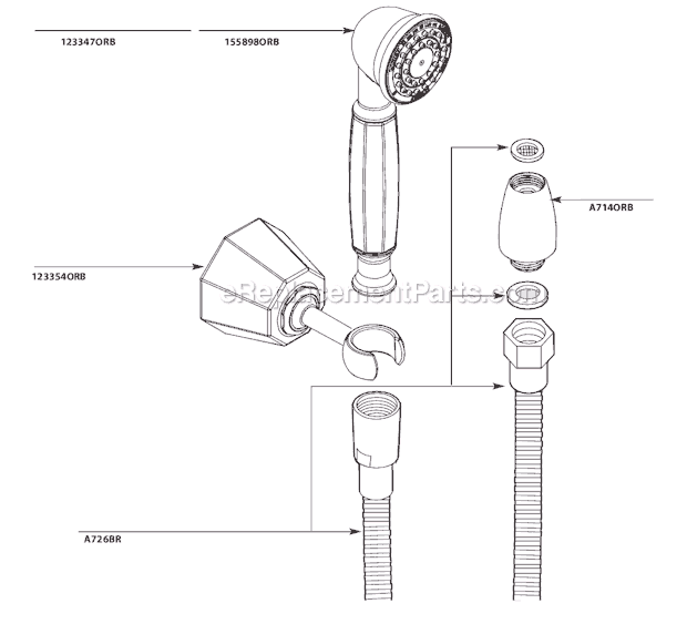 Moen S145ORB Shower Faucet Page A Diagram