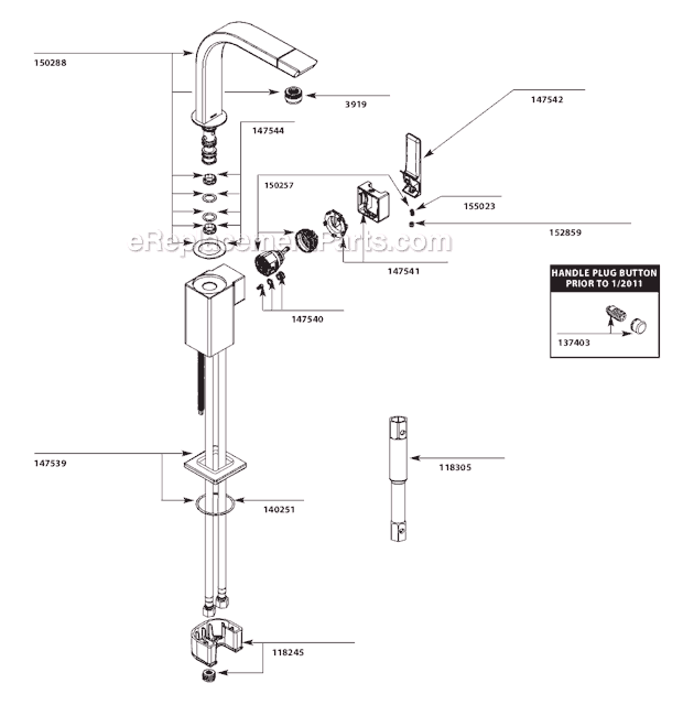Moen S5170 Bar Faucet Page A Diagram