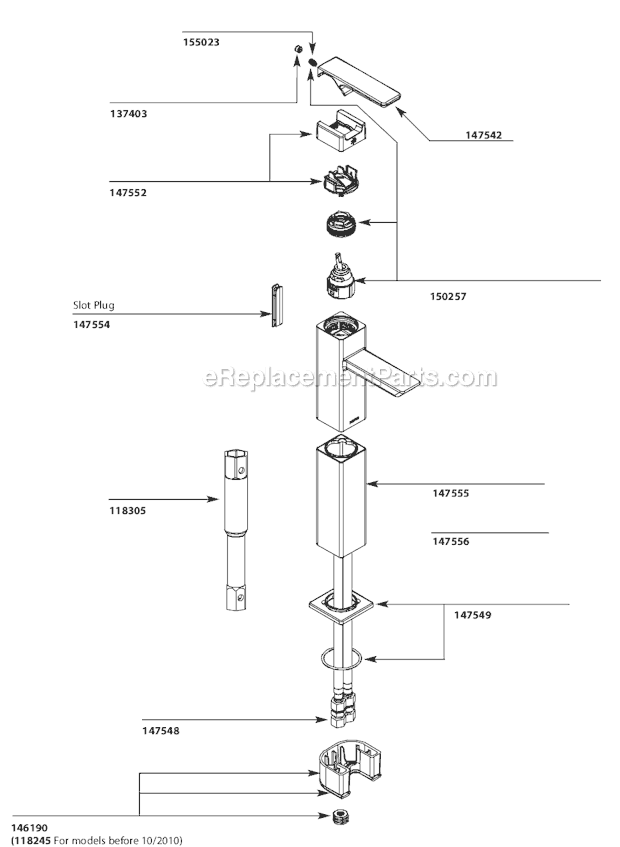 Moen S6711 Bathroom Faucet Page A Diagram