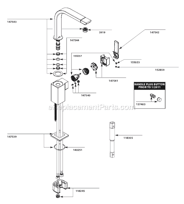 Moen S7170 Kitchen Sink Faucet Page A Diagram