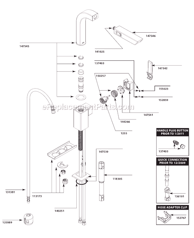 Moen S7597C Kitchen Sink Faucet Page A Diagram